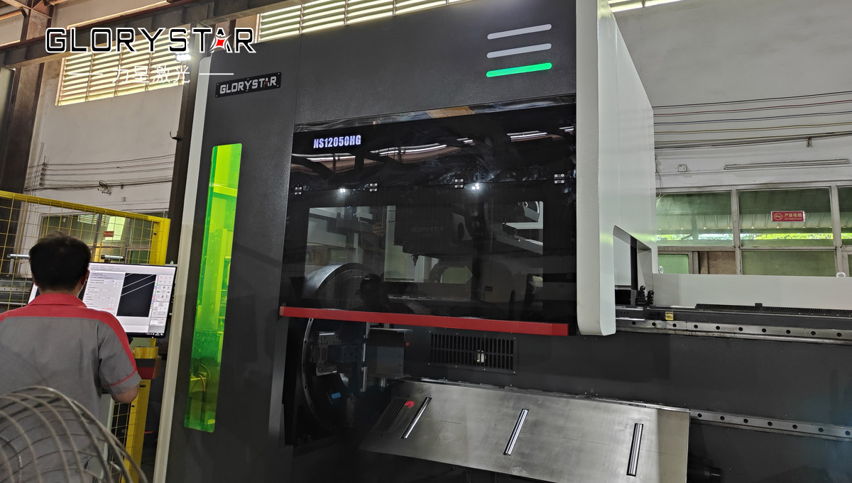 NS12050超長版520卡盤重型激光切管機爆款來襲！助力“新基建” 未來可期！